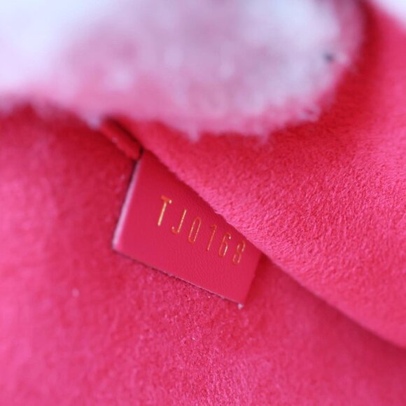 Louis Vuitton  Felicie Pochette Easter Bunny Epi Leather Crossbody Bag Red - Picture 15 of 15